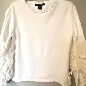 Belie Vere sweatshirt with blouse tie sleeve